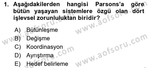 Modern Sosyoloji Tarihi Dersi 2024 - 2025 Yılı (Vize) Ara Sınav Soruları 1. Soru