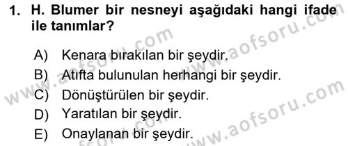 Modern Sosyoloji Tarihi Dersi 2024 - 2025 Yılı (Final) Dönem Sonu Sınav Soruları 1. Soru