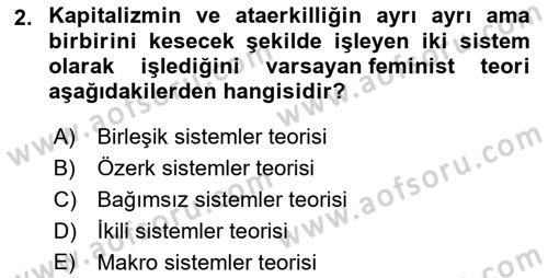 Modern Sosyoloji Tarihi Dersi 2024 - 2025 Yılı Yaz Okulu Sınav Soruları 2. Soru