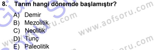 Sosyal Antropoloji Dersi 2012 - 2013 Yılı (Final) Dönem Sonu Sınav Soruları 8. Soru