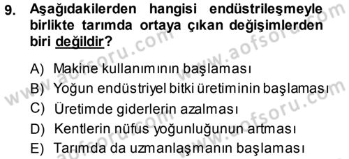 Sosyal Antropoloji Dersi 2013 - 2014 Yılı (Final) Dönem Sonu Sınav Soruları 9. Soru