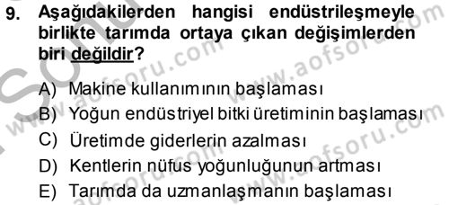 Sosyal Antropoloji Dersi 2014 - 2015 Yılı (Final) Dönem Sonu Sınav Soruları 9. Soru