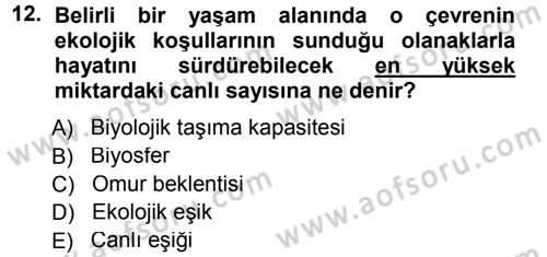 Sosyal Antropoloji Dersi 2014 - 2015 Yılı Tek Ders Sınav Soruları 12. Soru