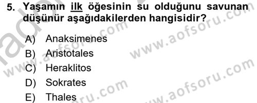 Sosyal Antropoloji Dersi 2016 - 2017 Yılı 3 Ders Sınav Soruları 5. Soru