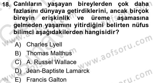 Sosyal Antropoloji Dersi Ara Sınavı Deneme Sınav Soruları 18. Soru