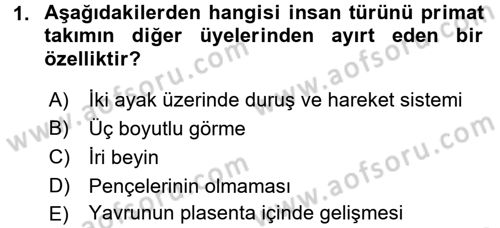 Sosyal Antropoloji Dersi 2016 - 2017 Yılı (Final) Dönem Sonu Sınav Soruları 1. Soru