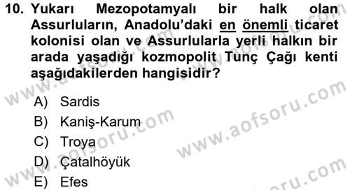 Sosyal Antropoloji Dersi 2016 - 2017 Yılı (Final) Dönem Sonu Sınav Soruları 10. Soru