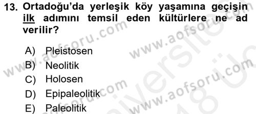 Sosyal Antropoloji Dersi 2017 - 2018 Yılı 3 Ders Sınav Soruları 13. Soru