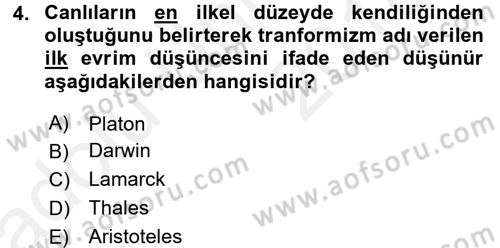 Sosyal Antropoloji Dersi 2017 - 2018 Yılı 3 Ders Sınav Soruları 4. Soru