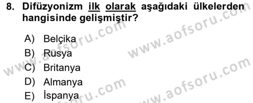 Sosyal Antropoloji Dersi 2018 - 2019 Yılı 3 Ders Sınav Soruları 8. Soru