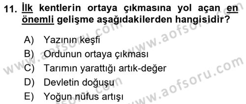 Sosyal Antropoloji Dersi 2018 - 2019 Yılı (Final) Dönem Sonu Sınav Soruları 11. Soru