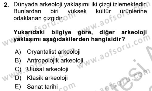 Sosyal Antropoloji Dersi 2018 - 2019 Yılı Yaz Okulu Sınav Soruları 2. Soru