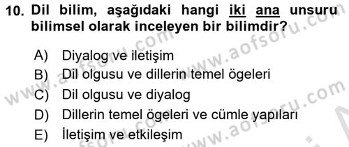 Sosyal Antropoloji Dersi 2022 - 2023 Yılı (Final) Dönem Sonu Sınav Soruları 10. Soru