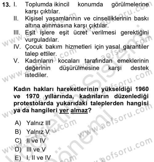 Sosyal Antropoloji Dersi 2022 - 2023 Yılı (Final) Dönem Sonu Sınav Soruları 13. Soru