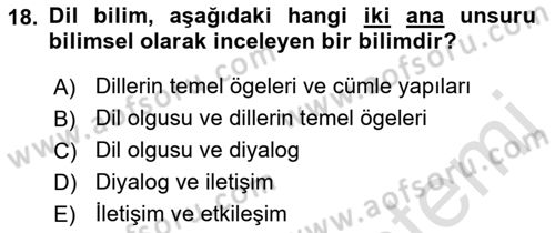 Sosyal Antropoloji Dersi 2023 - 2024 Yılı (Final) Dönem Sonu Sınav Soruları 18. Soru