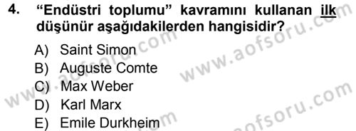 Davranış Bilimlerine Giriş Dersi 2012 - 2013 Yılı (Vize) Ara Sınav Soruları 4. Soru