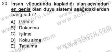 Davranış Bilimlerine Giriş Dersi 2012 - 2013 Yılı Tek Ders Sınav Soruları 20. Soru