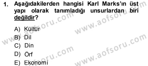 Davranış Bilimlerine Giriş Dersi 2013 - 2014 Yılı (Vize) Ara Sınav Soruları 1. Soru