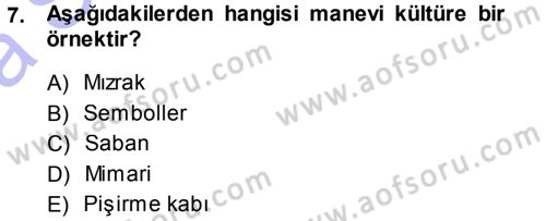 Davranış Bilimlerine Giriş Dersi 2013 - 2014 Yılı (Vize) Ara Sınav Soruları 7. Soru