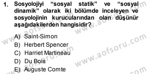 Davranış Bilimlerine Giriş Dersi 2013 - 2014 Yılı Tek Ders Sınav Soruları 1. Soru