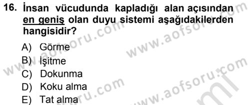 Davranış Bilimlerine Giriş Dersi 2013 - 2014 Yılı Tek Ders Sınav Soruları 16. Soru