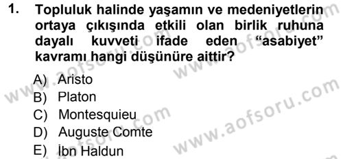 Davranış Bilimlerine Giriş Dersi Ara Sınavı Deneme Sınav Soruları 1. Soru
