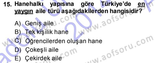 Davranış Bilimlerine Giriş Dersi Ara Sınavı Deneme Sınav Soruları 15. Soru
