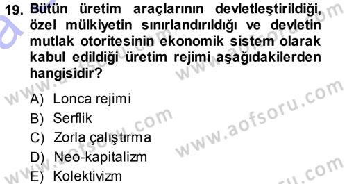 Davranış Bilimlerine Giriş Dersi Ara Sınavı Deneme Sınav Soruları 19. Soru