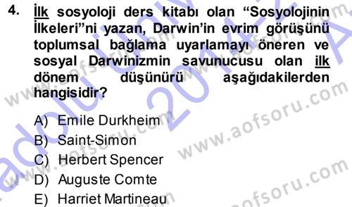 Davranış Bilimlerine Giriş Dersi Ara Sınavı Deneme Sınav Soruları 4. Soru