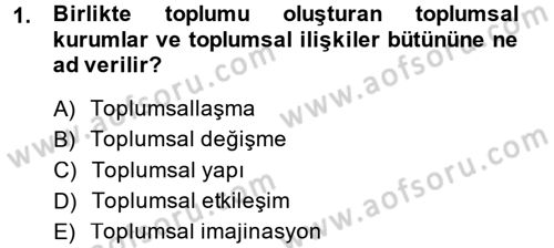 Davranış Bilimlerine Giriş Dersi 2014 - 2015 Yılı (Final) Dönem Sonu Sınav Soruları 1. Soru
