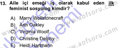 Davranış Bilimlerine Giriş Dersi 2015 - 2016 Yılı (Vize) Ara Sınav Soruları 13. Soru