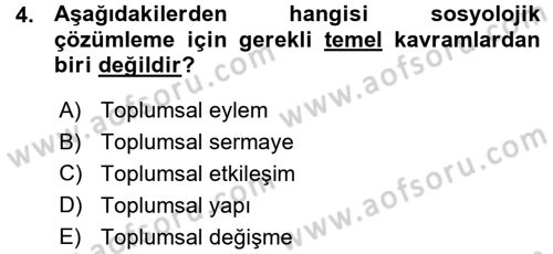 Davranış Bilimlerine Giriş Dersi 2015 - 2016 Yılı (Vize) Ara Sınav Soruları 4. Soru
