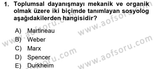 Davranış Bilimlerine Giriş Dersi 2016 - 2017 Yılı 3 Ders Sınav Soruları 1. Soru