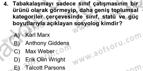 Davranış Bilimlerine Giriş Dersi 2016 - 2017 Yılı 3 Ders Sınav Soruları 4. Soru