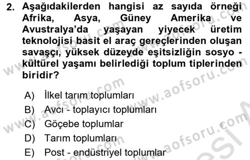 Davranış Bilimlerine Giriş Dersi 2016 - 2017 Yılı (Vize) Ara Sınav Soruları 2. Soru