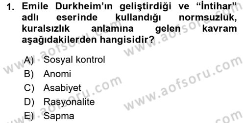 Davranış Bilimlerine Giriş Dersi 2016 - 2017 Yılı (Final) Dönem Sonu Sınav Soruları 1. Soru