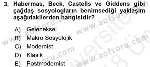 Davranış Bilimlerine Giriş Dersi 2017 - 2018 Yılı 3 Ders Sınav Soruları 3. Soru