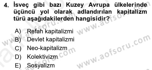 Davranış Bilimlerine Giriş Dersi 2017 - 2018 Yılı 3 Ders Sınav Soruları 4. Soru