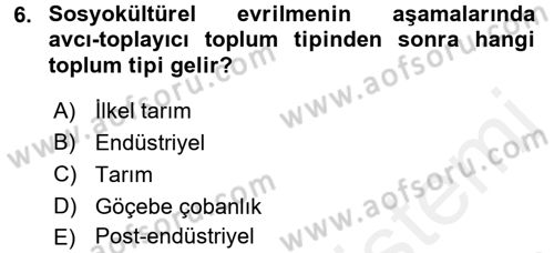 Davranış Bilimlerine Giriş Dersi 2017 - 2018 Yılı 3 Ders Sınav Soruları 6. Soru