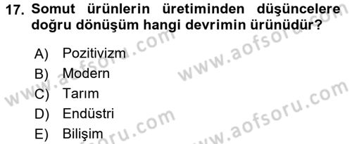 Davranış Bilimlerine Giriş Dersi 2017 - 2018 Yılı (Vize) Ara Sınav Soruları 17. Soru