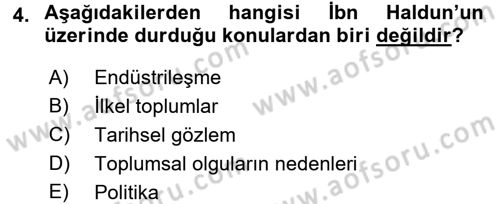 Davranış Bilimlerine Giriş Dersi 2017 - 2018 Yılı (Vize) Ara Sınav Soruları 4. Soru