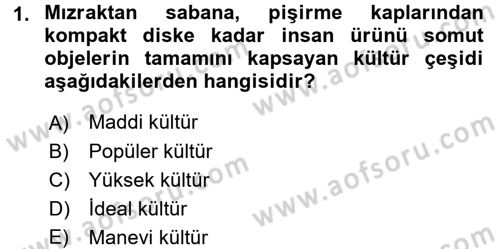 Davranış Bilimlerine Giriş Dersi 2017 - 2018 Yılı (Final) Dönem Sonu Sınav Soruları 1. Soru
