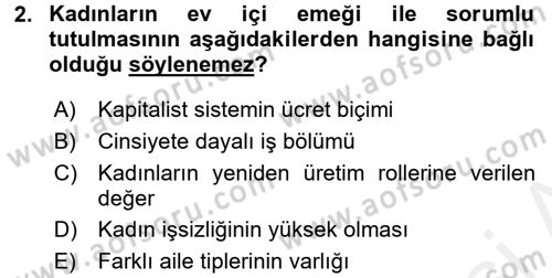 Davranış Bilimlerine Giriş Dersi 2017 - 2018 Yılı (Final) Dönem Sonu Sınav Soruları 2. Soru