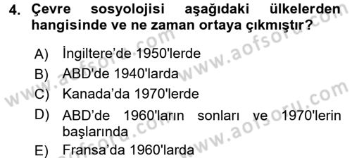 Davranış Bilimlerine Giriş Dersi 2017 - 2018 Yılı (Final) Dönem Sonu Sınav Soruları 4. Soru