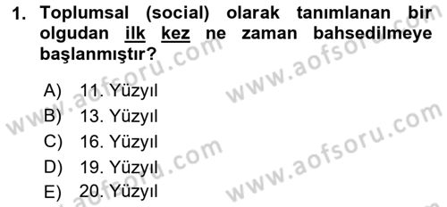 Davranış Bilimlerine Giriş Dersi 2018 - 2019 Yılı (Final) Dönem Sonu Sınav Soruları 1. Soru