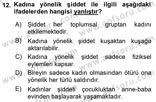 Davranış Bilimlerine Giriş Dersi 2019 - 2020 Yılı (Vize) Ara Sınav Soruları 12. Soru