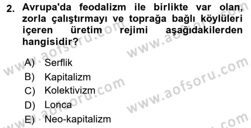 Davranış Bilimlerine Giriş Dersi 2019 - 2020 Yılı (Final) Dönem Sonu Sınav Soruları 2. Soru