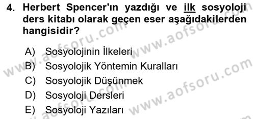 Davranış Bilimlerine Giriş Dersi 2021 - 2022 Yılı (Vize) Ara Sınav Soruları 4. Soru