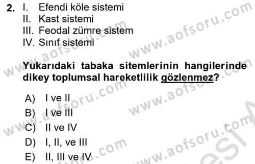 Davranış Bilimlerine Giriş Dersi 2021 - 2022 Yılı (Final) Dönem Sonu Sınav Soruları 2. Soru