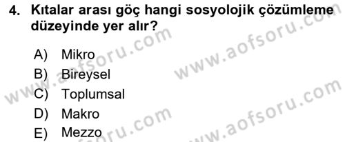 Davranış Bilimlerine Giriş Dersi 2022 - 2023 Yılı (Vize) Ara Sınav Soruları 4. Soru